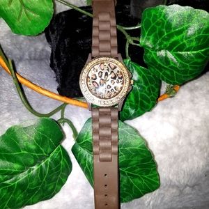 Acuutime Animal Print Silicone Banded Watch